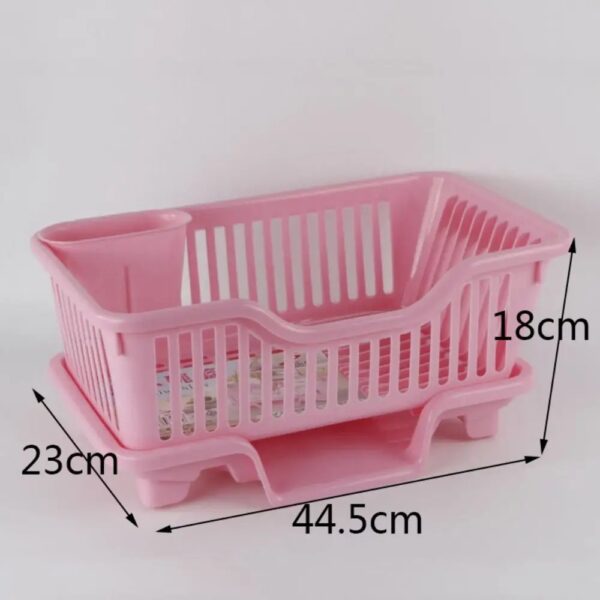 Double Layer Kitchen Dishes & Utensils Drying Organizer Rack - Image 5