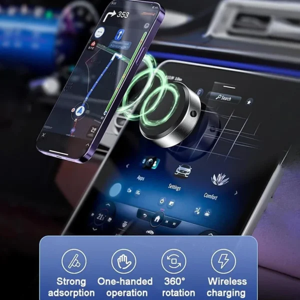 Dual Suction Cup Magnetic Phone Holder - Image 4