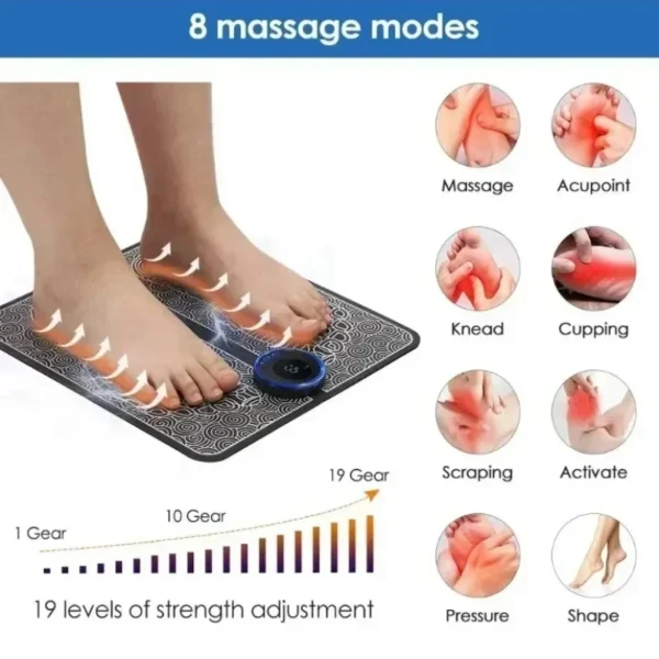 EMS Foot Massage Mat with Acupoints Stimulator - Image 7