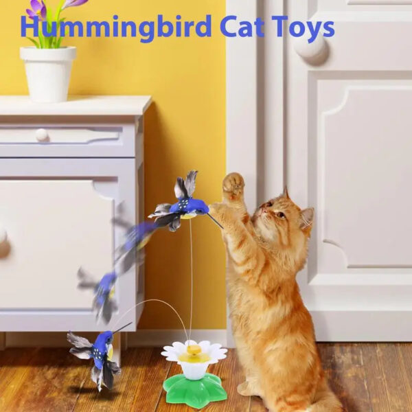 Electric Rotating Bird Teasing Cat Toy - Image 4