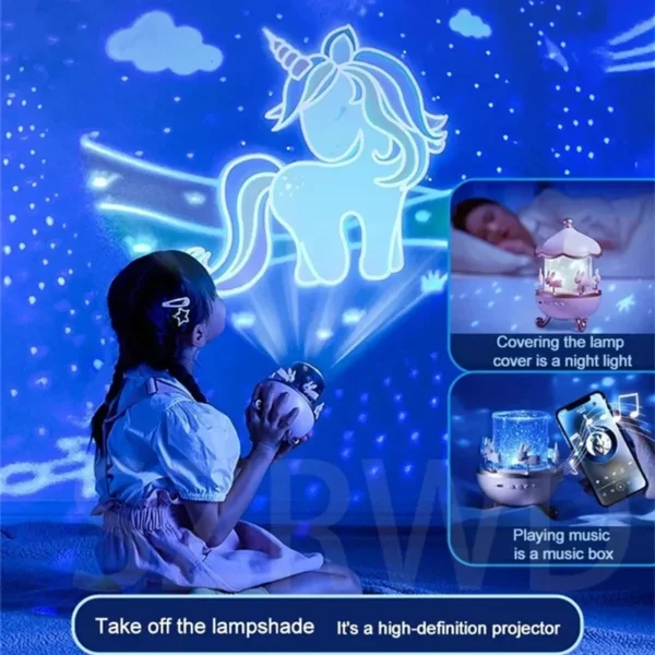 Films & Soothing Sounds Projector Night Lights for Kids - Image 3