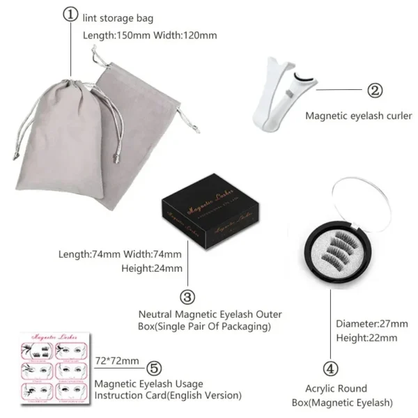 Flawless Magnetic Unpree Eyelashes - Image 6