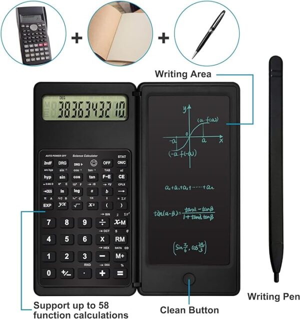 Foldable Digital Drawing Pad Calculator with Stylus - Image 4