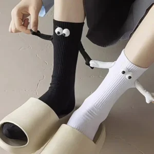 Funny Couple Magnetic Holding Hands Socks