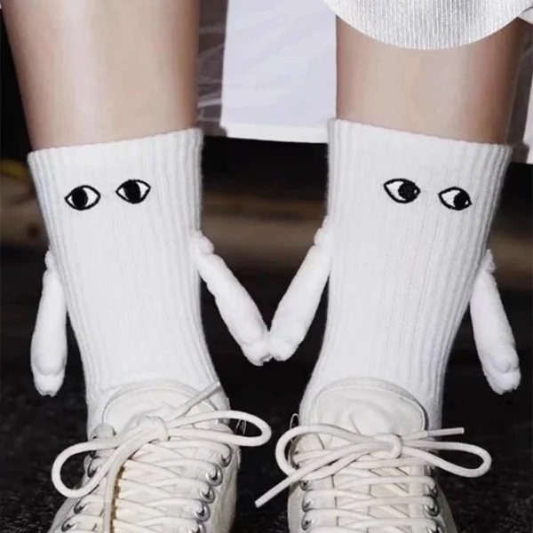 Funny Couple Magnetic Holding Hands Socks - Image 3