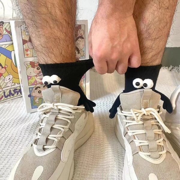 Funny Couple Magnetic Holding Hands Socks - Image 5