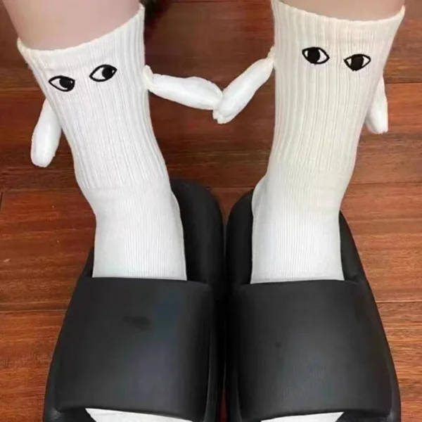 Funny Couple Magnetic Holding Hands Socks - Image 6