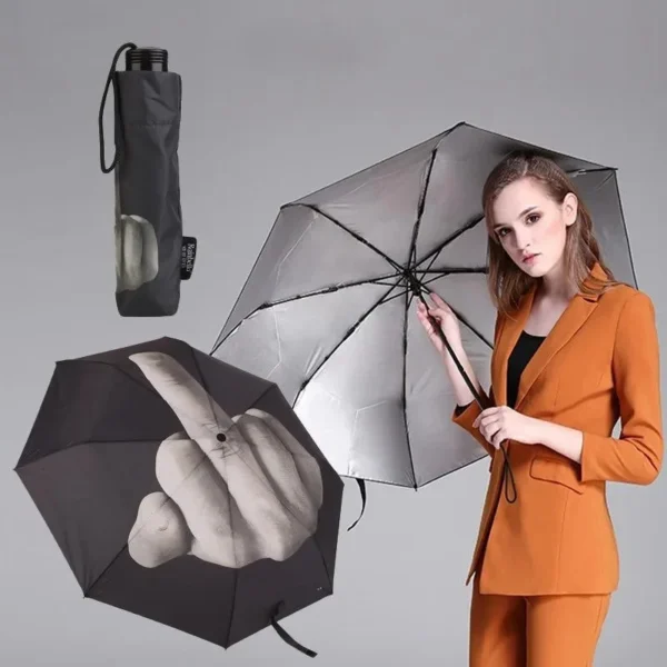 Funny Middle Finger Umbrella - Image 3
