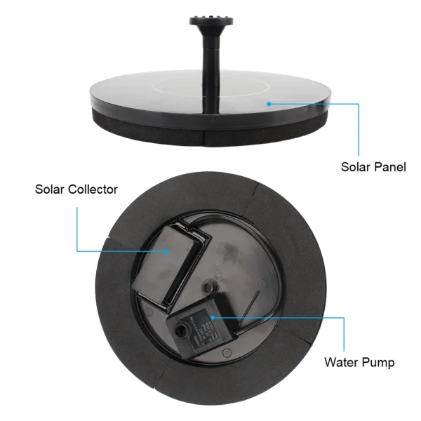Garden Solar Powered Fountain - Image 4