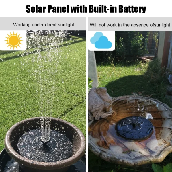 Garden Solar Powered Fountain - Image 6