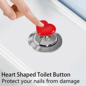 Heart Shaped Toilet Flush Button