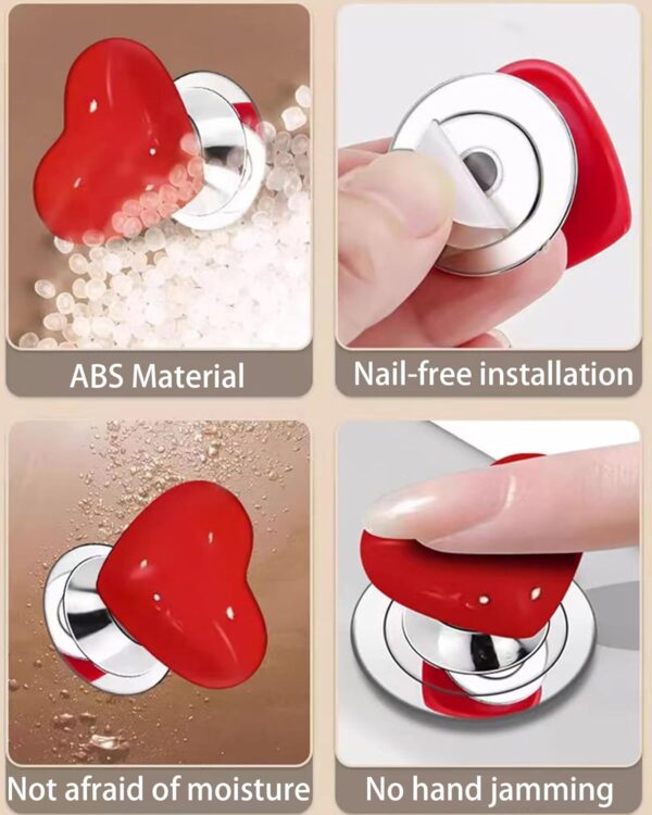 Heart Shaped Toilet Flush Button - Image 2