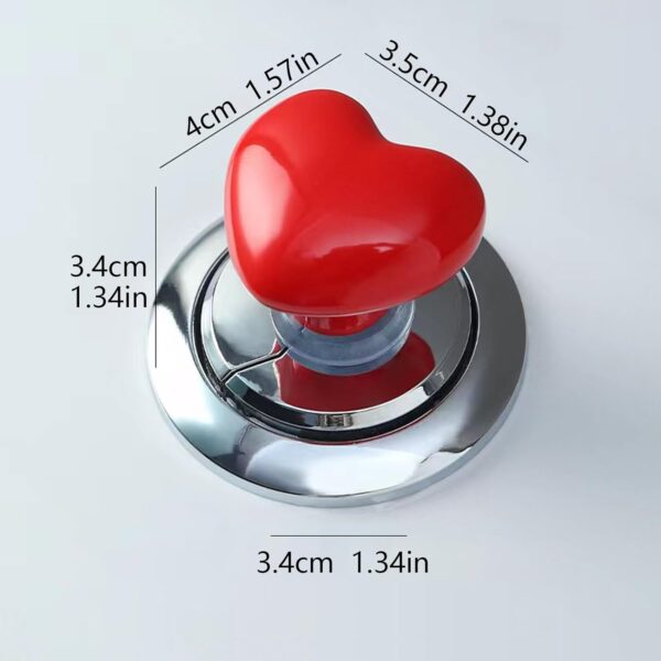 Heart Shaped Toilet Flush Button - Image 4