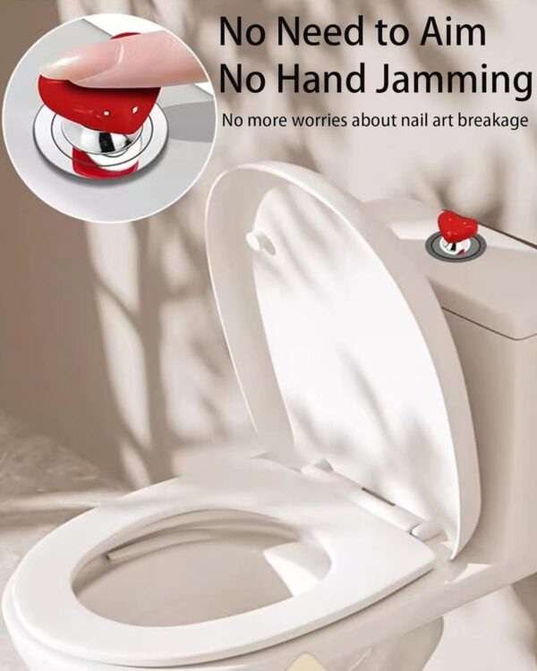 Heart Shaped Toilet Flush Button - Image 5