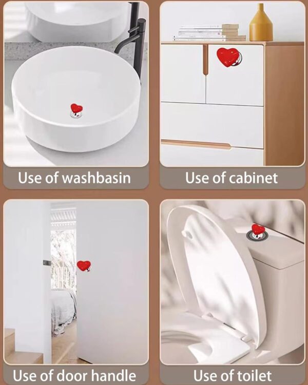 Heart Shaped Toilet Flush Button - Image 6