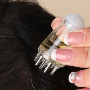 Hexagon Head Oil Applicator Comb Ball Massage Relaxation