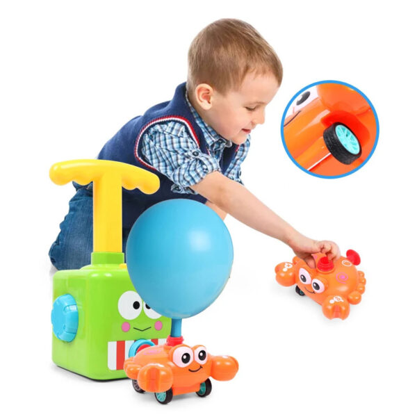 Interactive Balloon Powered Car Launcher Toy Set - Image 3