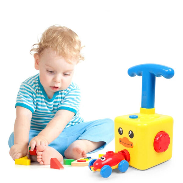 Interactive Balloon Powered Car Launcher Toy Set - Image 4