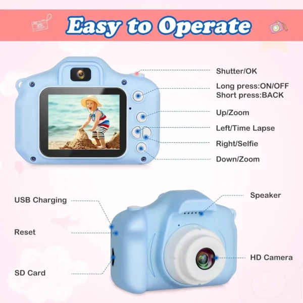 Kids Digital Mini DSLR Camera - Image 2