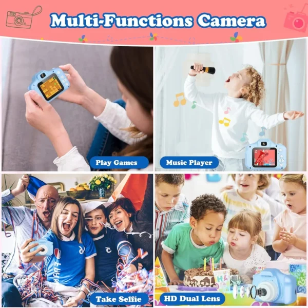 Kids Digital Mini DSLR Camera - Image 6