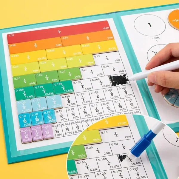 Magnetic Fraction Educational Puzzle - Image 2
