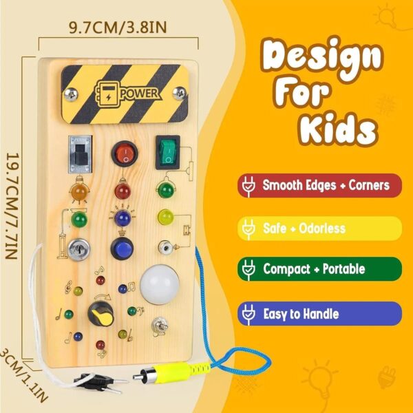 Montessori Wooden Switch Board - Image 3