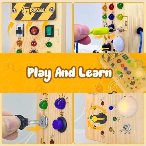 Montessori Wooden Switch Board - Image 4