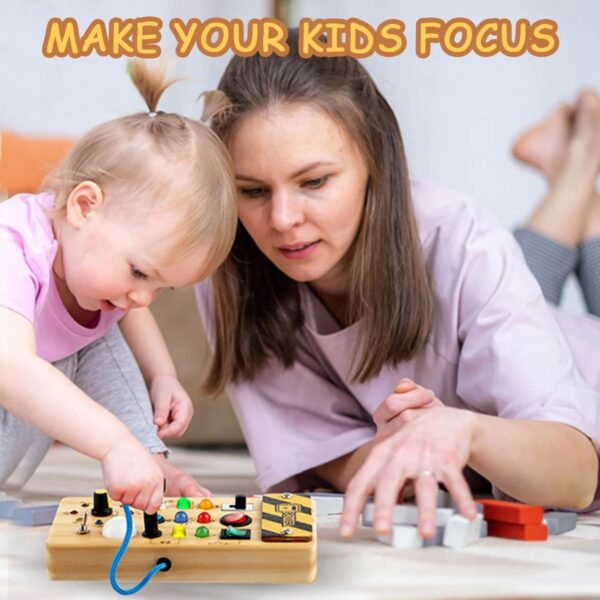 Montessori Wooden Switch Board - Image 6