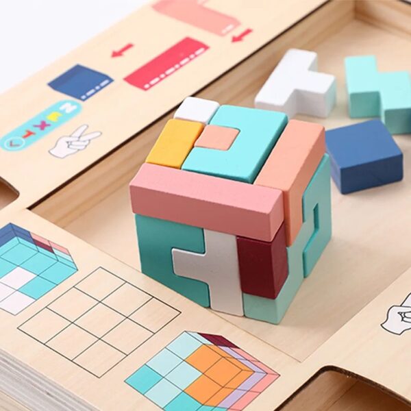 Montessori Wooden Tetrisx - Image 3