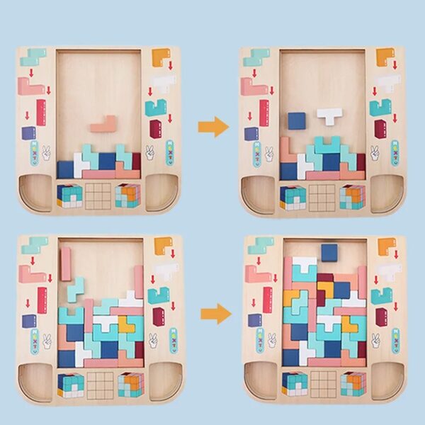 Montessori Wooden Tetrisx - Image 4