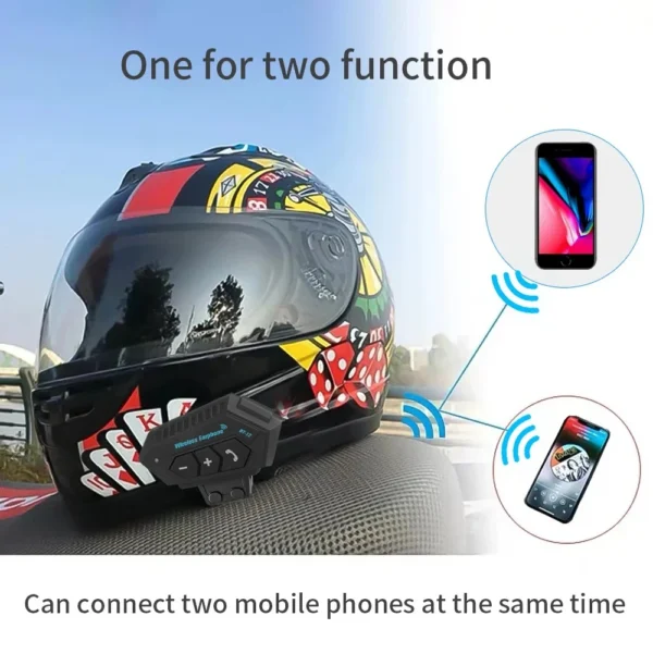 Motorcycle Helmet Bluetooth Headset - Image 2