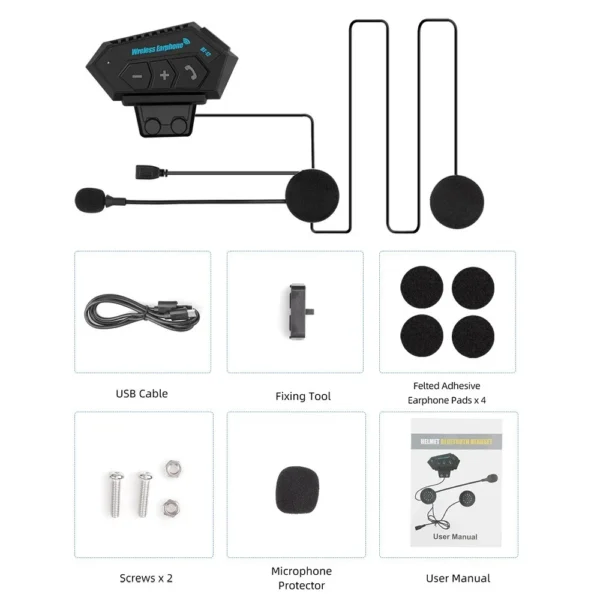 Motorcycle Helmet Bluetooth Headset - Image 4