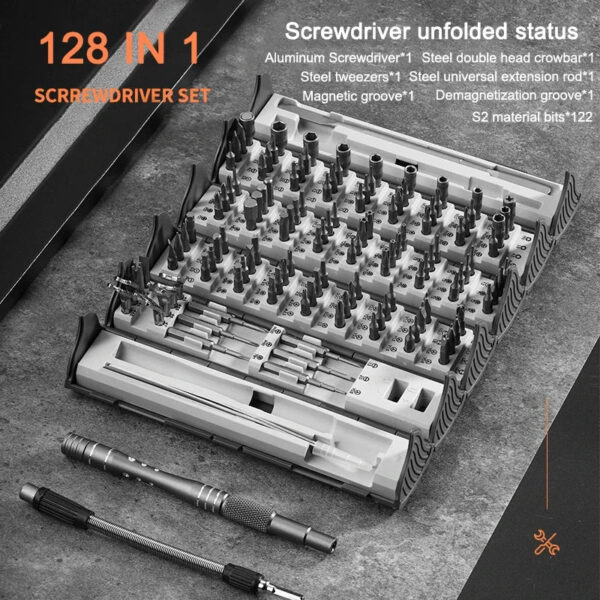 Multi-Functional 128 in 1 Magnetic Precision Screwdriver Set - Image 4