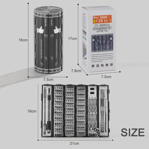 Multi-Functional 128 in 1 Magnetic Precision Screwdriver Set - Image 6