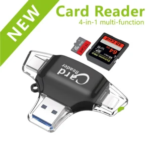 Multi-Port 4 in1 Universal SD TF Card Reader