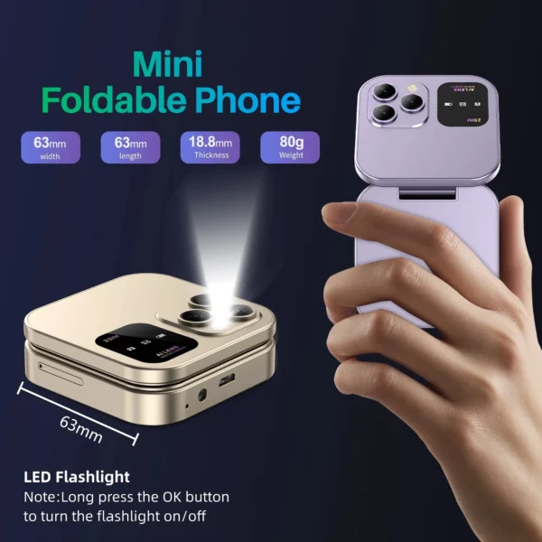 New Mini Flip Mobile Phone - Image 2