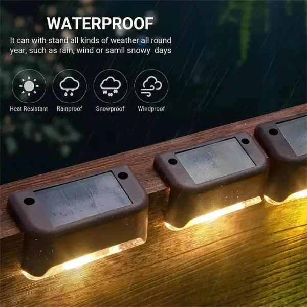 Outdoor LED Solar Lamp -4PCS - Image 3