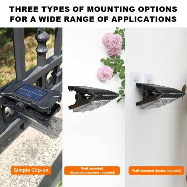 Outdoor Motion Sensor Solar LED Clip Lights - Image 3