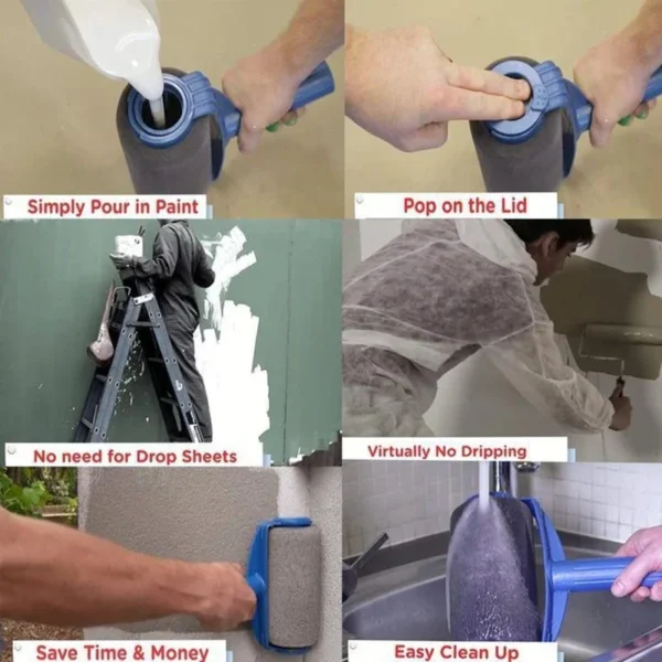 Paint Roller Brush Painting Handle Tool - Image 3