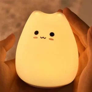 Portable Soft Silicone Cute Cat LED Night Light