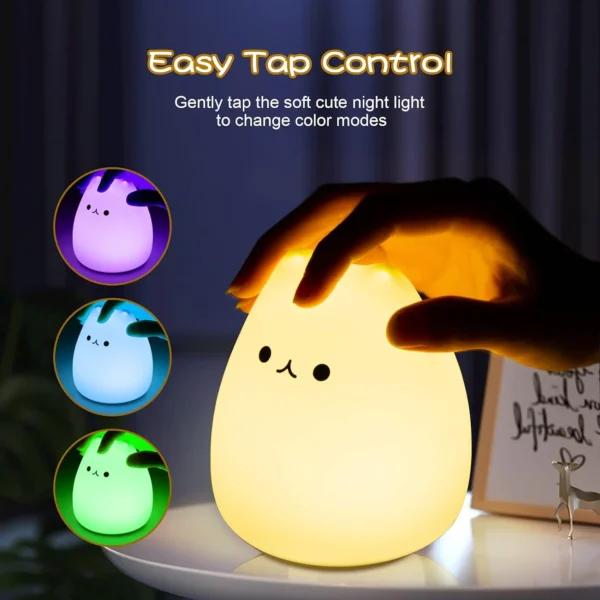 Portable Soft Silicone Cute Cat LED Night Light - Image 4