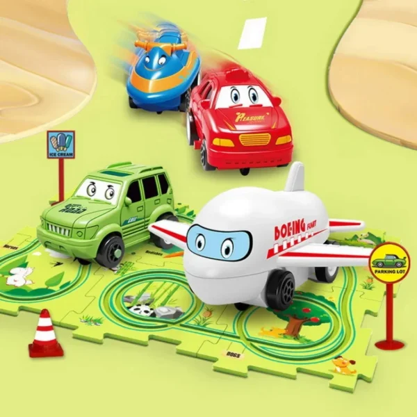 PuzzleRacer - Kids Car Track Set - Image 3