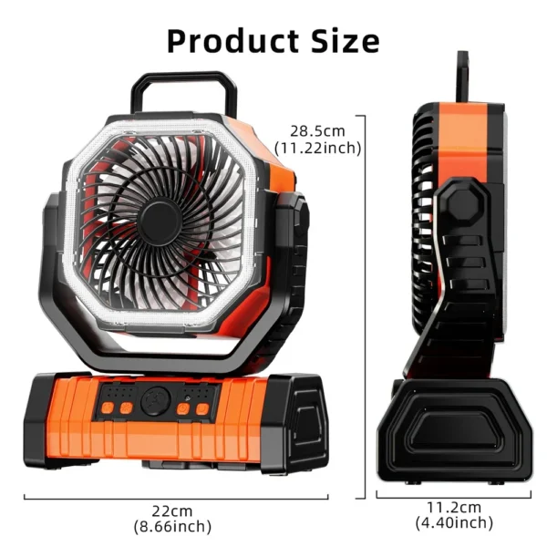 Rechargeable Portable Camping Fan - Image 6