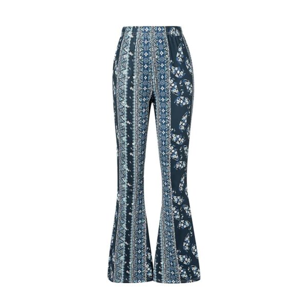 Retro Floral Print Pants - Image 2