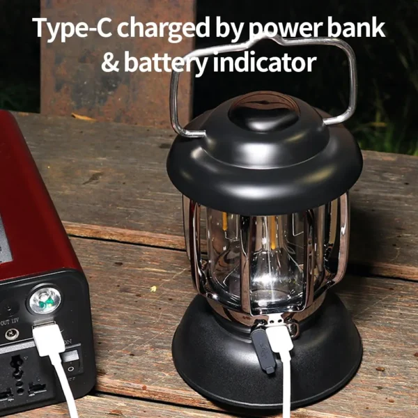 Retro Portable Camping Lantern - Image 4