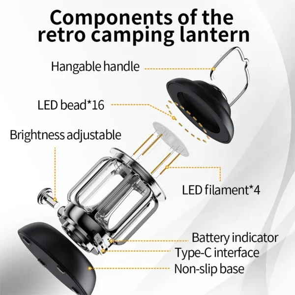 Retro Portable Camping Lantern - Image 5