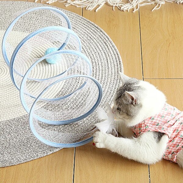 Self-play Cat Hunting Spiral Tunnel Toy - Image 3