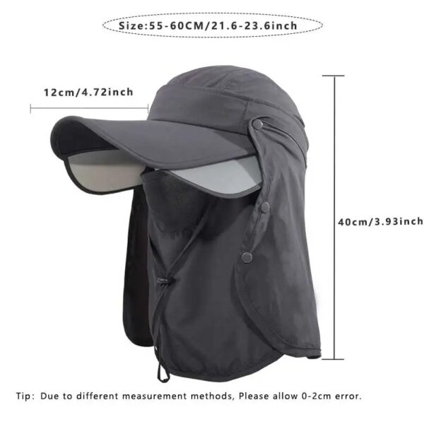Side Border Light Sunscreen Fishing Hat - Image 2