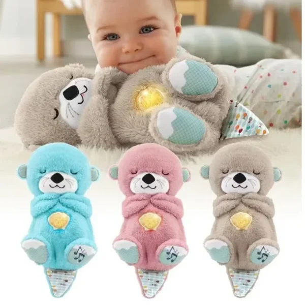 Soft Rhythmic Breathing Plush Teddy Bear - Image 3
