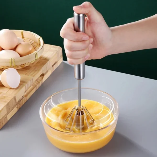 Stainless Steel Semi-Automatic Whisk - Image 2